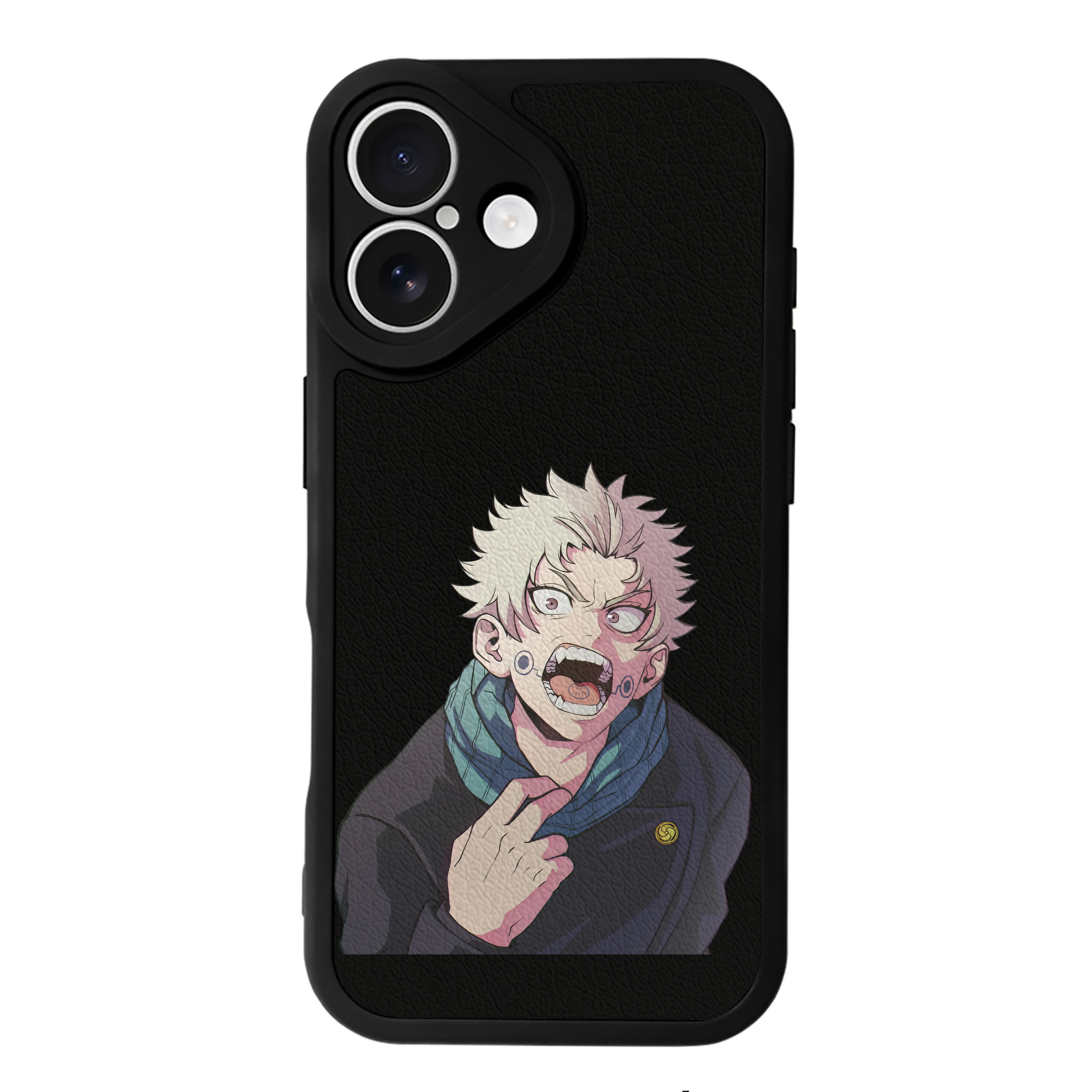 （画像用） 呪術廻戦 Jujutsu Kaisen 【iPhone 16シリーズ対応】シリコンスマホケース（レザー調） 材質：シリコン